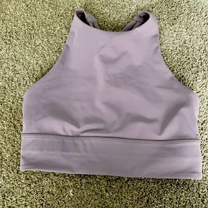 Lululemon Energy Bra High-Neck Longline in violet verbena